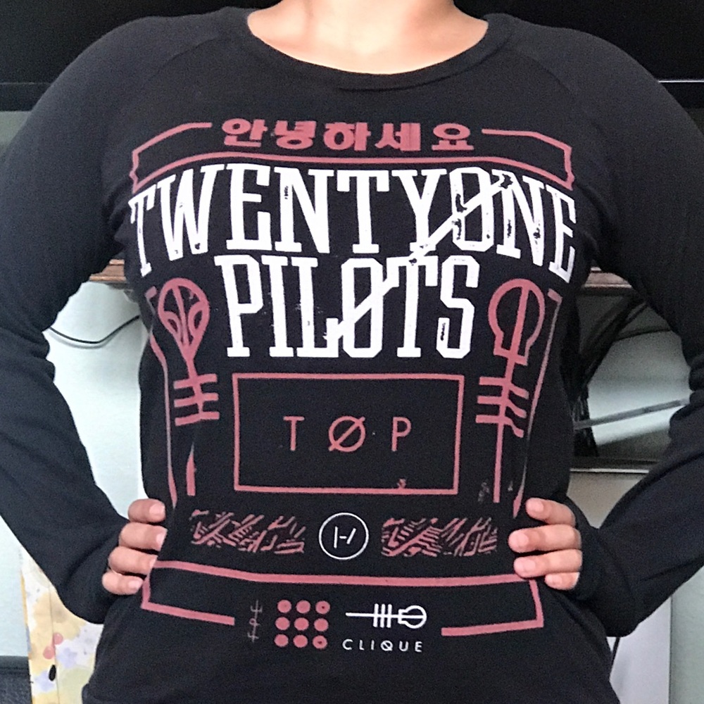 Twenty One Pilots Korean Long Sleeve Band Tee